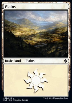 Plains (V.3) - Throne of Eldraine (Land) [ELD-252]