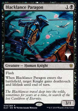 Blacklance Paragon (V.2) - Throne of Eldraine: Promos (Rare) [PELD-79]