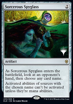 Sorcerous Spyglass (V.2) - Throne of Eldraine: Promos (Rare) [PELD-233]