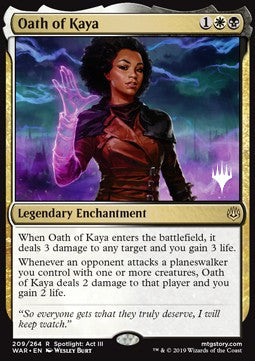 Oath of Kaya - Throne of Eldraine: Promos (Rare) [PELD-209]
