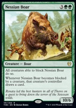 Nessian Boar (V.1) - Theros Beyond Death: Promos (Rare) [PTHB-181]