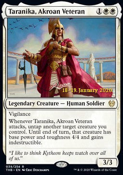 Taranika, Akroan Veteran (V.2) - Theros Beyond Death: Promos (Rare) [PTHB-39]