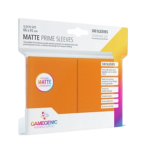 100 Gamegenic Matte Prime Sleeves (Orange)