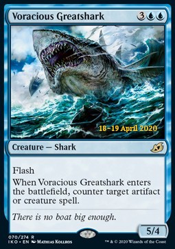 Voracious Greatshark (V.2) - Ikoria: Lair of Behemoths: Promos (Rare) [PIKO-70]