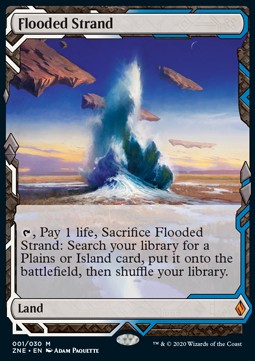 Flooded Strand - Zendikar Rising Expeditions (Mythic) [ZNE-1]