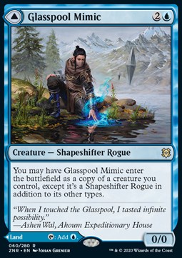 Glasspool Mimic // Glasspool Shore - Zendikar Rising (Rare) [ZNR-60]