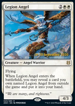 Legion Angel (V.2) - Zendikar Rising: Promos (Rare) [PZNR-23]