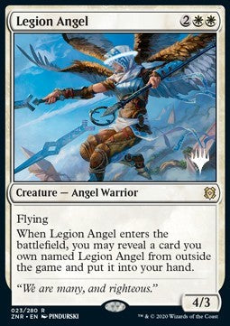 Legion Angel (V.1) - Zendikar Rising: Promos (Rare) [PZNR-23]