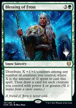 Blessing of Frost (V.2) - Kaldheim: Promos (Rare) [PKHM-161]