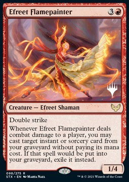Efreet Flamepainter (V.2) - Strixhaven: School of Mages: Promos (Rare) [PSTX-98]