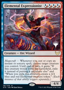 Elemental Expressionist (V.2) - Strixhaven: School of Mages: Promos (Rare) [PSTX-181]
