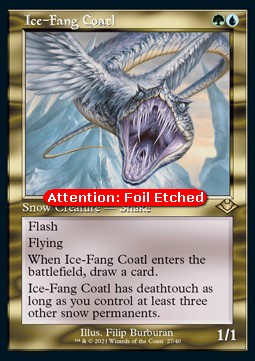 Ice-Fang Coatl (V.2) - Modern Horizons: Retro Frame Cards (Rare) [RMH2-27]