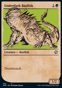 Underdark Basilisk - Adventures in the Forgotten Realms: Extras (Common) [XAFR-334]