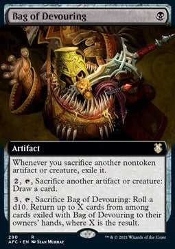 Bag of Devouring - Commander: Adventures in the Forgotten Realms: Extras (Rare) [XAFC-290]
