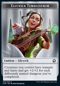 Ellywick Tumblestrum Emblem // Devil Token (R 1/1) - Adventures in the Forgotten Realms: Extras (Token) [XAFR-T 16/11]