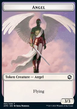 Angel Token (W 3/3) // Wolf Token (G 2/2) - Adventures in the Forgotten Realms: Extras (Token) [XAFR-T 1/14]