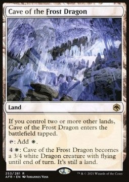 Cave of the Frost Dragon (V.3) - Adventures in the Forgotten Realms: Promos (Rare) [PAFR-253]