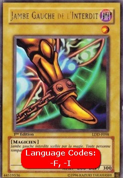 Left Leg of the Forbidden One (V.1 - Ultra Rare) - Legend of Blue Eyes White Dragon (LDD) (Ultra Rare) [LDD-098]