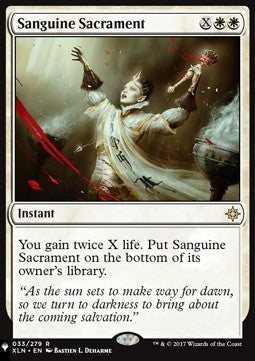 Sanguine Sacrament - The List (Rare) [ZNL-33]