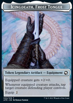 Icingdeath, Frost Tongue Token // Spider Token (B 2/1) - Adventures in the Forgotten Realms: Extras (Token) [XAFR-T 2/7]