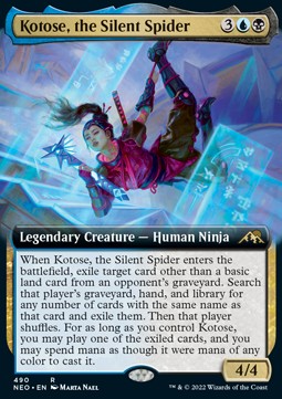 Kotose, the Silent Spider (V.2) - Kamigawa: Neon Dynasty: Extras (Rare) [XNEO-490]