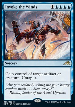 Invoke the Winds (V.1) - Kamigawa: Neon Dynasty: Promos (Rare) [PNEO-58]