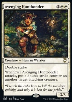 Avenging Huntbonder - Commander: Streets of New Capenna (Rare) [NCC-194]