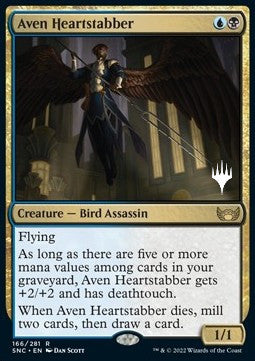 Aven Heartstabber (V.2) - Streets of New Capenna: Promos (Rare) [PSNC-166]