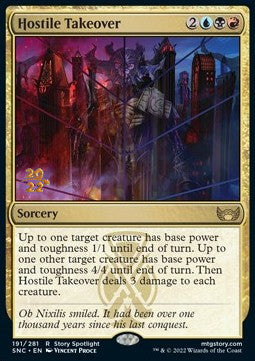 Hostile Takeover (V.1) - Streets of New Capenna: Promos (Rare) [PSNC-191]