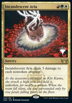 Incandescent Aria (V.2) - Streets of New Capenna: Promos (Rare) [PSNC-192]