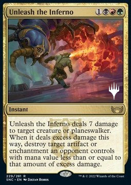 Unleash the Inferno (V.2) - Streets of New Capenna: Promos (Rare) [PSNC-229]