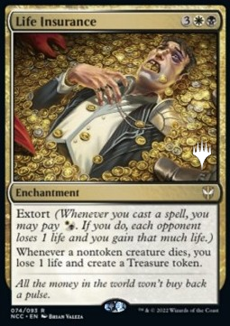 Life Insurance - Commander: Streets of New Capenna: Promos (Rare) [PNCC-74]