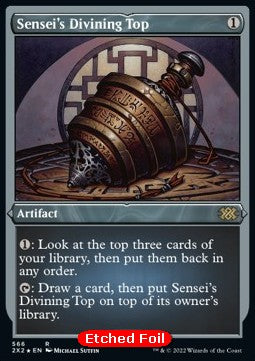 Sensei's Divining Top (V.2) - Double Masters 2022: Extras (Rare) [X2X2-566]