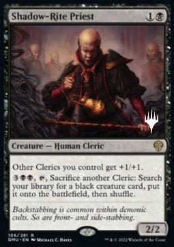 Shadow-Rite Priest (V.2) - Dominaria United: Promos (Rare) [PDMU-106]