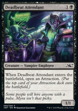 Deadbeat Attendant - Unfinity (Common) [UNF-69]