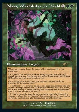 Nissa, Who Shakes the World - Secret Lair Drop Series: December Superdrop 2022 (Rare) [SLDDCM-1042]