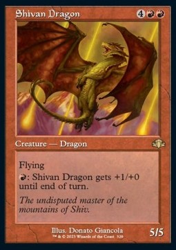 Shivan Dragon - Dominaria Remastered: Extras (Rare) [XDMR-329]