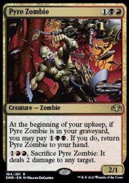 Pyre Zombie - Dominaria Remastered (Rare) [DMR-194]