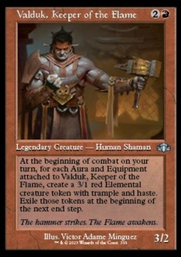 Valduk, Keeper of the Flame - Dominaria Remastered: Extras (Uncommon) [XDMR-333]