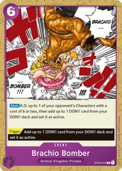 Brachio Bomber (ST04-015) (V.1) - Starter Deck: Animal Kingdom Pirates (Common) [ST-04-015]