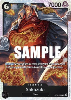 Sakazuki (OP02-099) (V.1) - Paramount War (Super Rare) [OP02-099]
