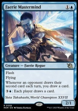 Faerie Mastermind (V.2) - March of the Machine: Promos (Rare) [PMOM-58]