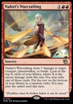 Nahiri's Warcrafting (V.2) - March of the Machine: Promos (Rare) [PMOM-155]