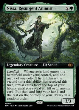 Nissa, Resurgent Animist (V.3) - March of the Machine: The Aftermath: Extras (Mythic) [XMAT-162]