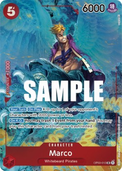 Marco (OP03-013) (V.2) - Pillars of Strength (Alternate Art) [OP03-013]