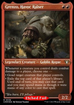 Grenzo, Havoc Raiser (V.1) - Commander Masters: Extras (Rare) [XCMM-538]