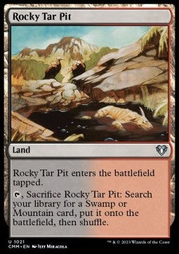Rocky Tar Pit - Commander Masters: Extras (Uncommon) [XCMM-1021]