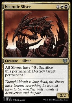 Necrotic Sliver - Commander Masters: Extras (Uncommon) [XCMM-932]