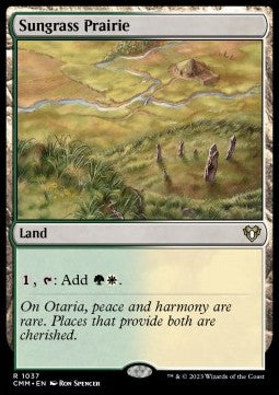 Sungrass Prairie - Commander Masters: Extras (Rare) [XCMM-1037]