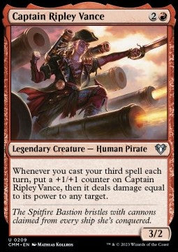 Captain Ripley Vance - Commander Masters (Uncommon) [CMM-209]